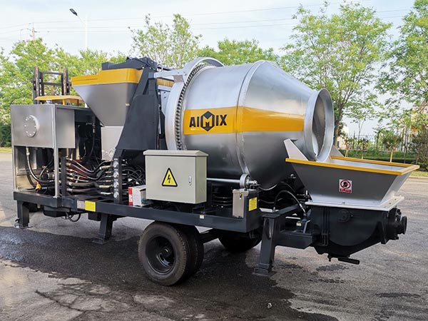 small concrete mixer pump