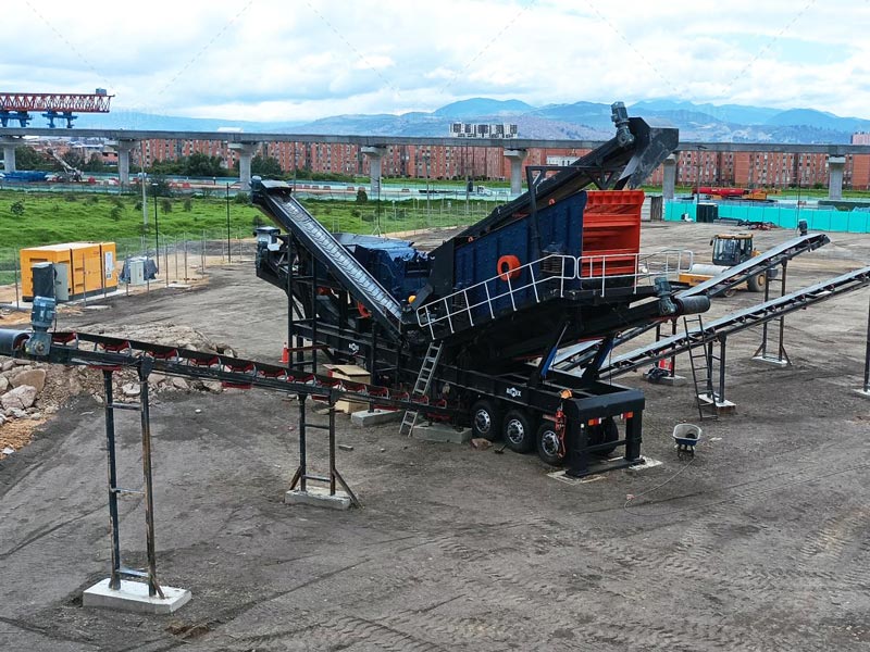 Mobile Impact Crusher Plant for Construction Waste Recycling
