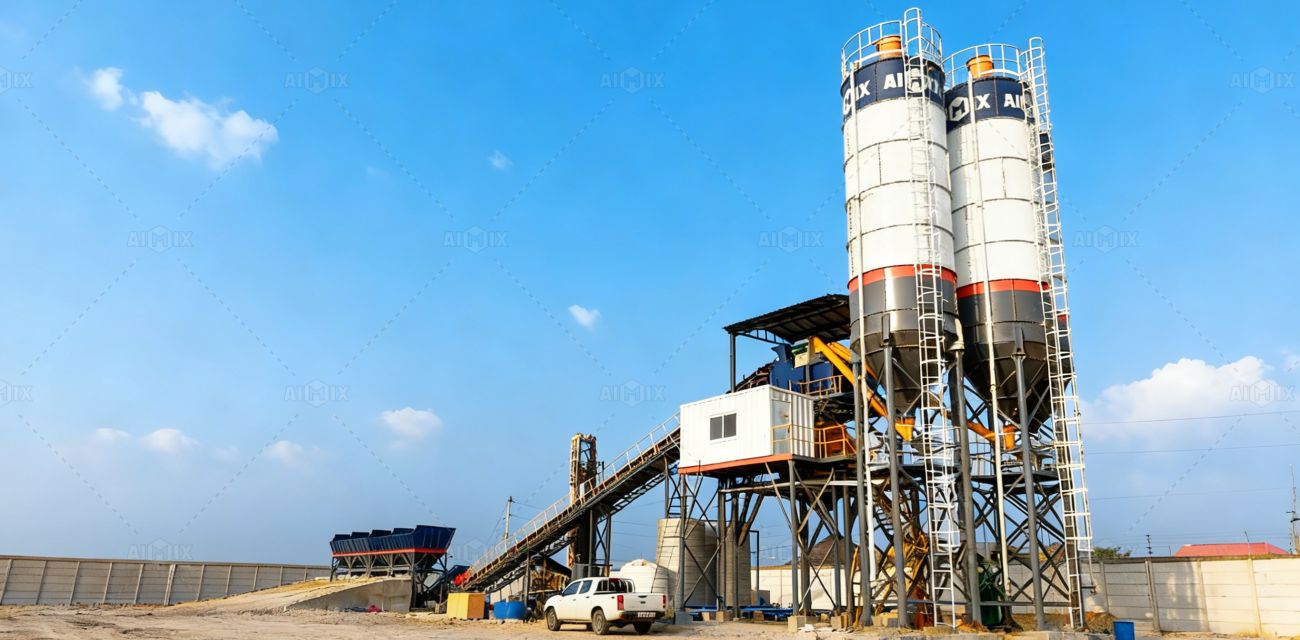 stationary concrete batching plant for sale in Ecuador