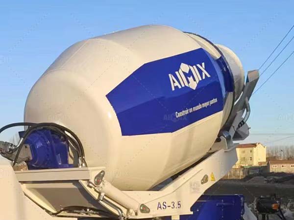 mixing drum of self loading mixer