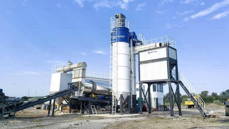 Continuous Drum Asphalt Plant for Construction Sites